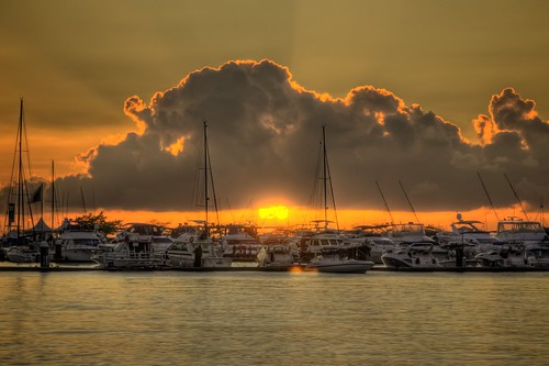 Sunset at Salvador Marina