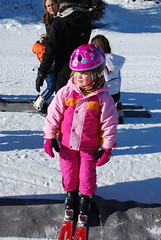 Sadie goes skiing