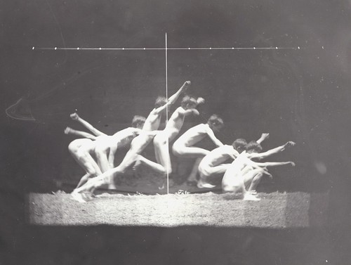 07 Thomas Eakins Motion Study, male nude, standing jump to right