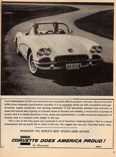 1959 Chevrolet Corvette ad