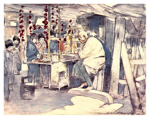 006-Comprando dulces-Japan  a record in color-1904- Mortimer Menpes