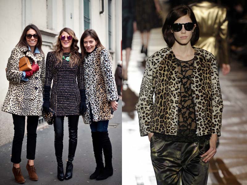 leopard coat Dries Van Noten Anna Della Russo