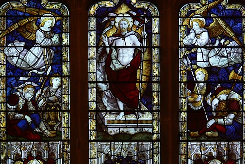 Detail east window. St. Wilfred. Old Arley