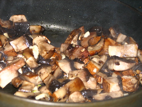 sauteed mushrooms and garlic