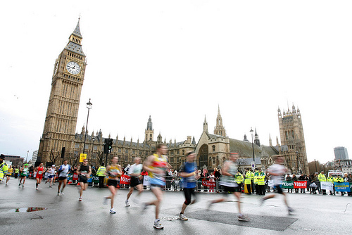 Maratón de Londres: paso por el Big Ben