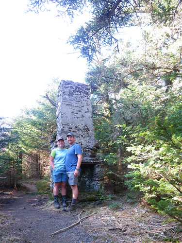 Chris & Misti @ old chimney on Mt. Roan