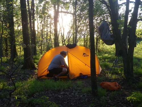 Rick @ his Tent