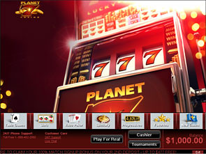 Planet 7 Casino Lobby