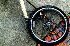 Bicycle Wheel Lock Bike Rack Tire