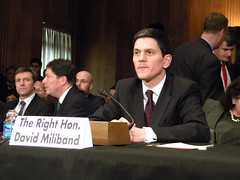Foreign Secretary David Miliband from the Unit...