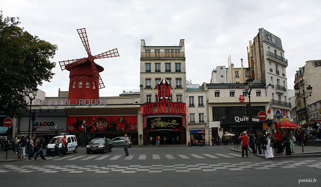 Le plus célèbre cabaret parisien : le Moulin Rouge