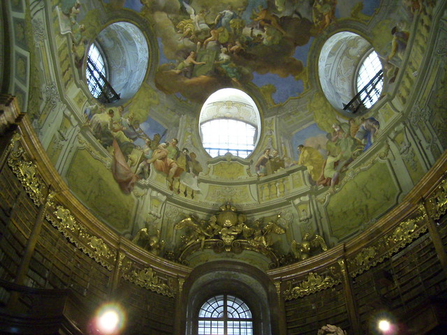 Frescoes in the Prunksaal of the National Library in Vienna, Austria