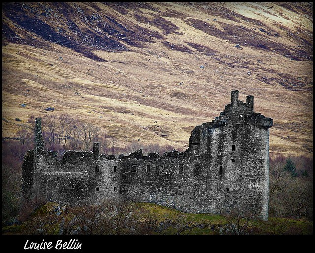 Kilchurn Castle, Loch Awe, Scotland by Louise Bellin