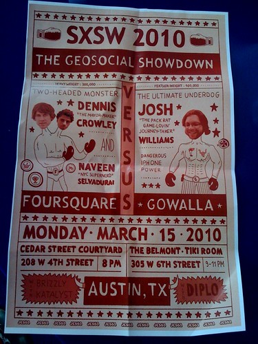 In AD 2010, GeoSocial War was beginning. All Your Location Are Belong To Us. @foursquare vs @gowalla 3/15 #sxsw