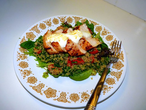 Paprika Chicken with Quinoa Tabbouleh