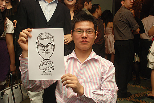 caricature live sketching for Panasonic Factory Solutions D&D -6
