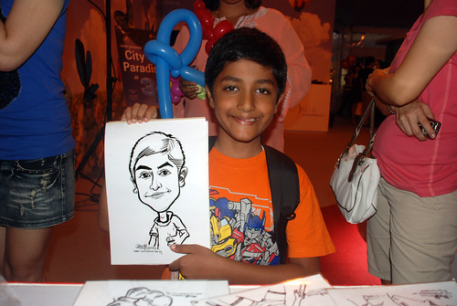 caricature live sketching for LG Infinia Roadshow - day 2 -15