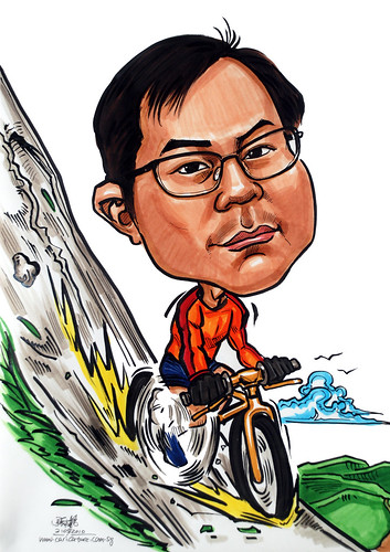 Caricatures for NUS -extreme cyclist