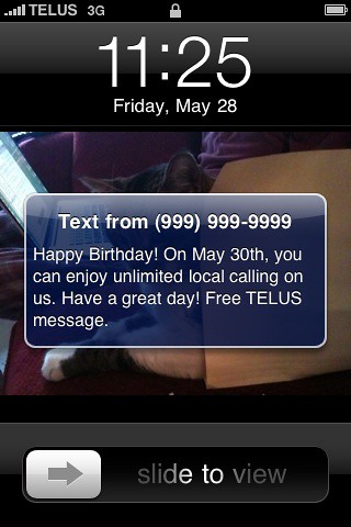 Thanks for nothing, Telus