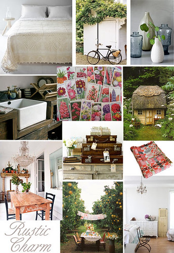 I put together this lovely country style inspiration board below 