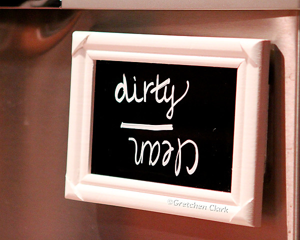 non stamping dishwasher sign