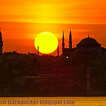 Sunset over Hagia Sophia, Istanbul