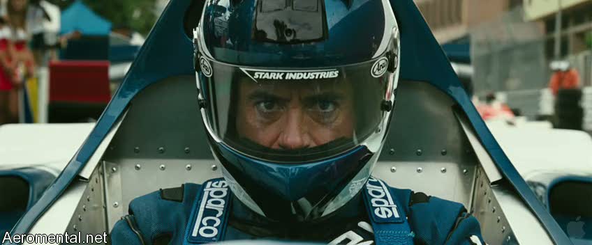Iron Man 2 Trailer 2 Tony stark racing car