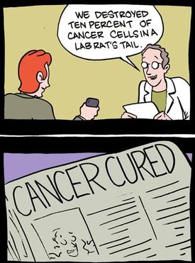 how science reporting works by SMBC-comics.com and Zach Weiner
