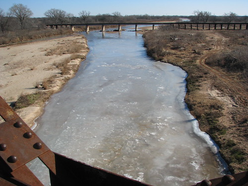 Ice in the North Fork Red River