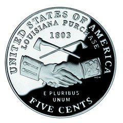 United States coin commemorating the bicentennial of the Louisiana Purchase