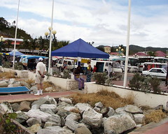 Outdoor shopping in St. Martin