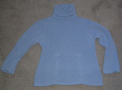 Blue Thrift Store Sweater