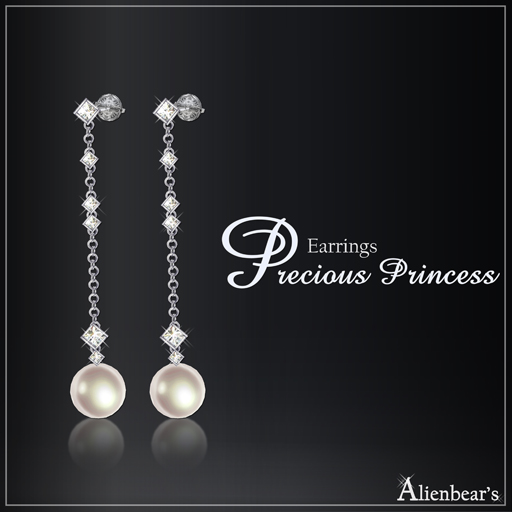 Precious Princess earrings white