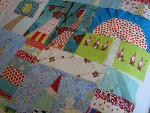 love me some gnomes- Tia made magic with the Heather Ross Spoonflower fabric! Thank you Tia!