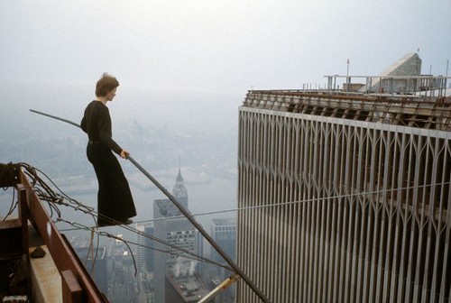 Philippe Petit -Wire walk between the Twin Towers in 1974 by Mr. Memphis1982