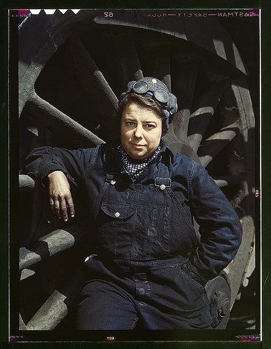 Woman in Overalls