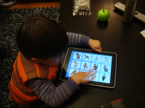 Scott - one of the first iPad toddler fans