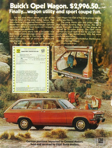  1967 Opel Kadett (USA) · 1973 Opel Wagon (USA) 