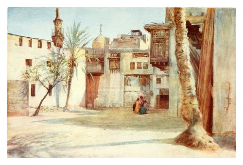 023-Un patio cerca del bazar Diez Fabricantes en el Cairo-Cairo, Jerusalem, and Damascus..1907- Margoliouth D. S.