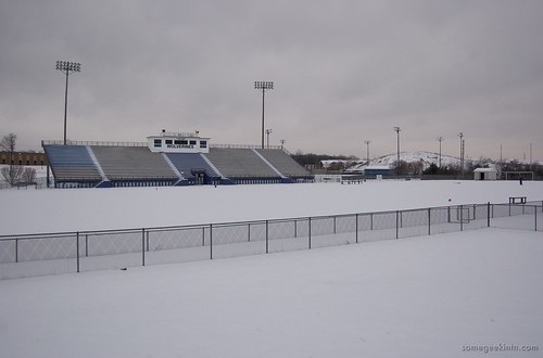 The football field at La Vergne High School