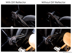 With-Without Reflector