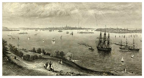 024-Puerto de New York desde Staten Island en 1849-The Eno collection of New York City-NYPL