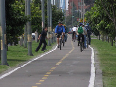 one of Bogota's bikeways (by: pattoncito/Patton, creative commons license)