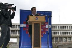 Rick Mercer at SFU for the Spread the Net Challenge