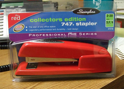 office space stapler. from Office Space , we are