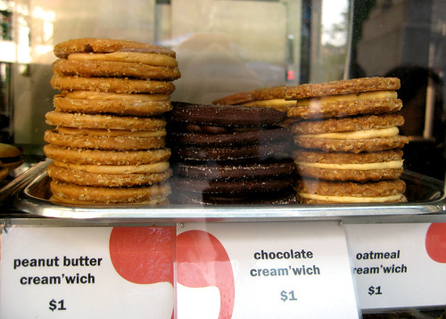 Chocolate & Peanut Butter Sandwich Cookies from 'wichcraft