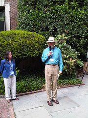 Dr. Robert Hicks at the Benjamin Rush Medicinal Plant Garden