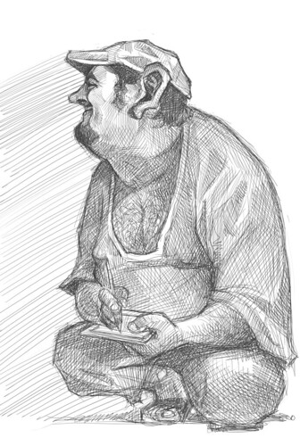 digital sketch of Jaume Cullell - 4