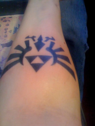 triforce tattoo. Fresh Triforce Tattoo