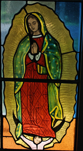 Our Lady of Guadalupe Window Detail